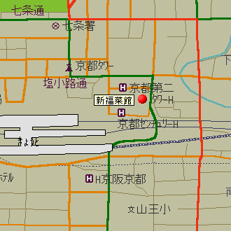 新福菜館への地図