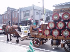 小樽名物小樽ビールの馬車