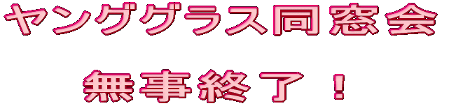 ヤンググラス同窓会 　　 　　無事終了！