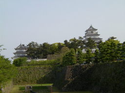 二の丸から見た島原城