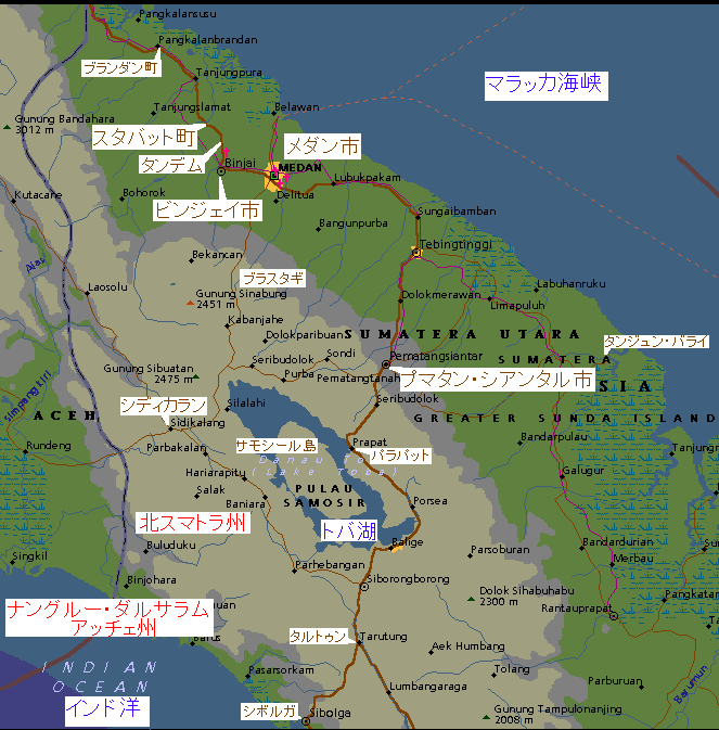 宣教地インドネシア地図