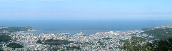 天狗山から見た小樽市街